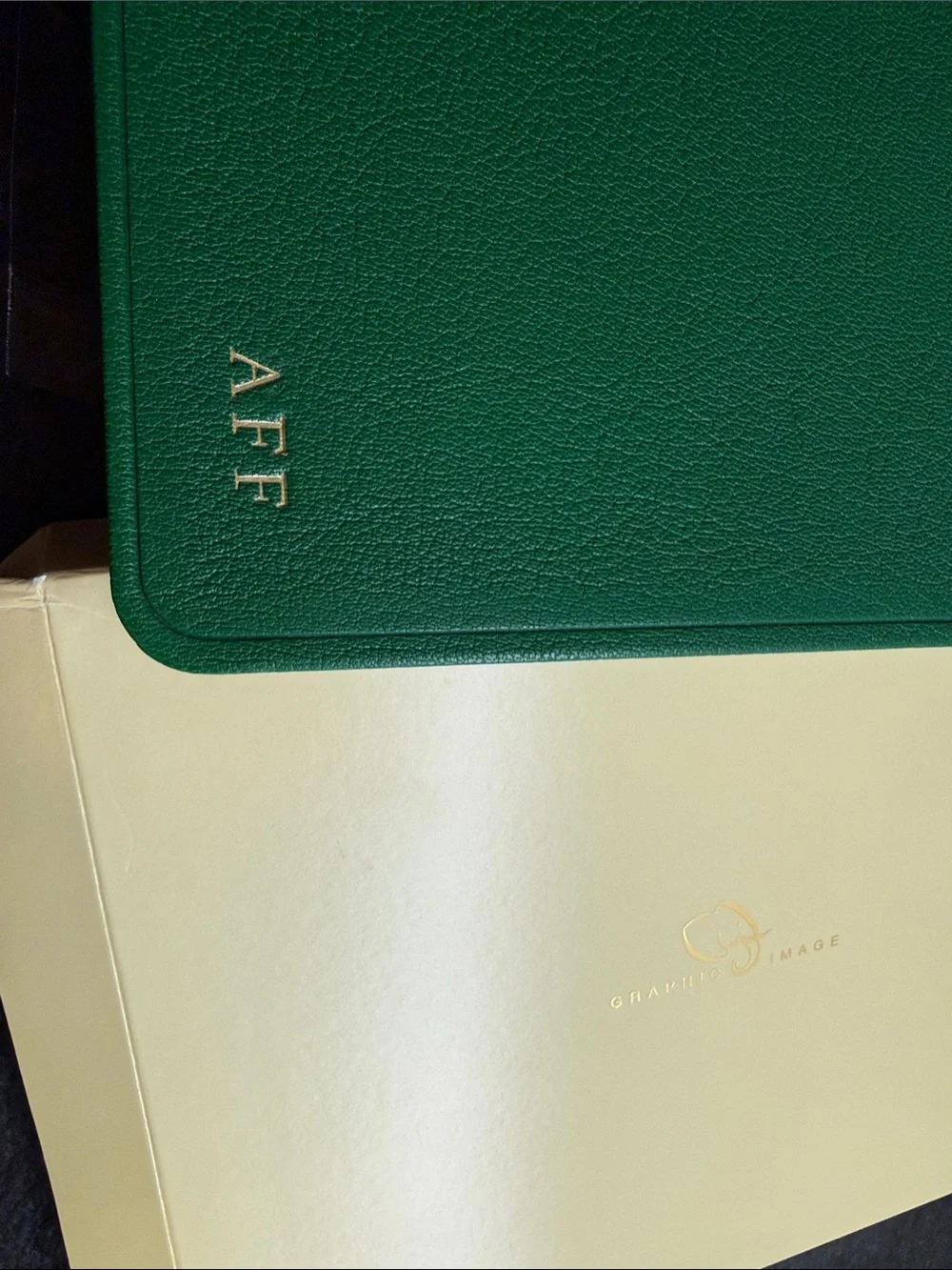 2027 Desk Diary Calendar with Gold Initials - AFF